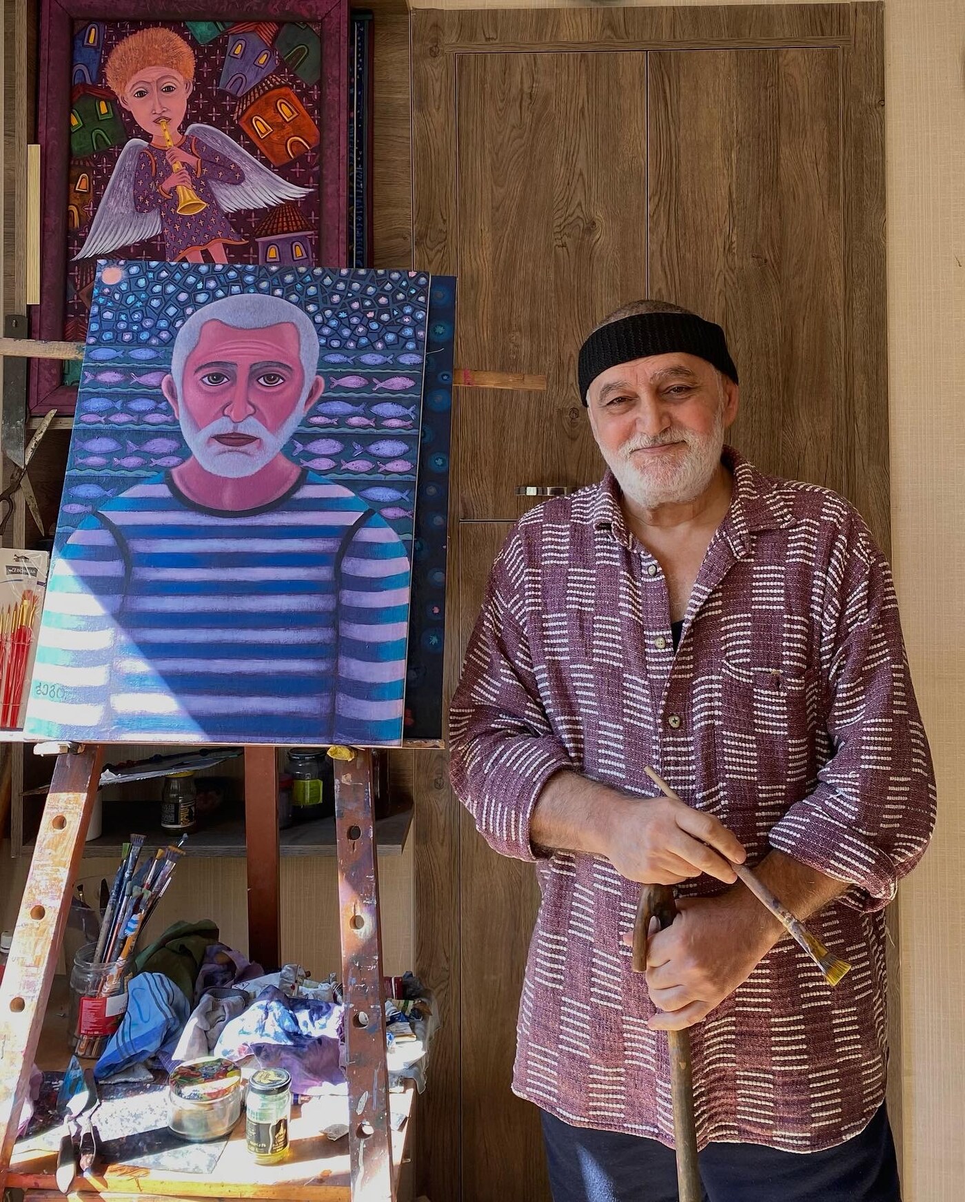 Beglar in his Rustavi studio